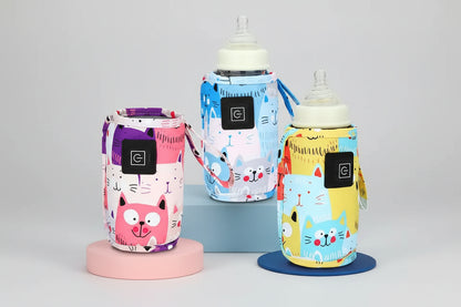 USB Milk Water Warmer, Travel Stroller Insulated Bag, Nursing Bottle Heater, Portable Bottle Feeding Warmer, Christmas, Hallowee